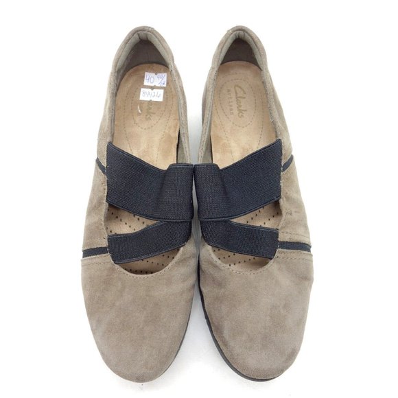clarks wedge loafers